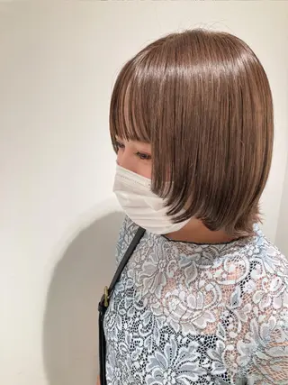 ショート カラー スキバサミを使わない カット🌼唯🌼のヘアスタイル