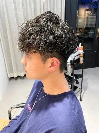 ショート パーマ メンズ メンズパーマ メンズ特化ryoのヘアスタイル