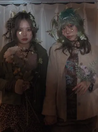 ハイトーン/デザイン カラー/複雑履歴葉月のヘアスタイル