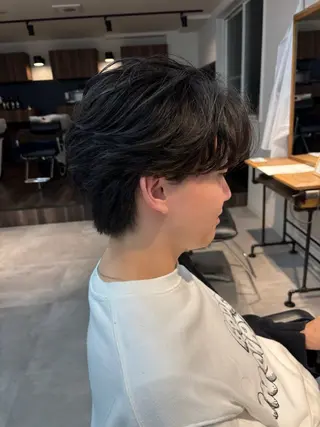 パーマ メンズ 保立/フェザーパーマ /メンズカット千葉のヘアスタイル