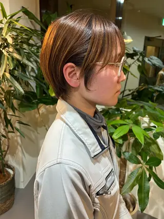 ショート ボブ/ショート/小倉 ✂中尾吏穏のヘアスタイル