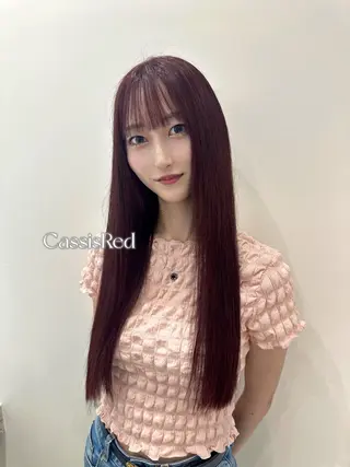 ロング カラー 🍓韓国ヘア レイヤ ーカット🍓笠原 葵のヘアスタイル