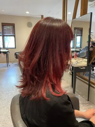 ミディアム カラー 髪質改善カラー🌈✨ 加藤 愛のヘアスタイル