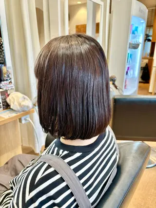 ショート 秋山知穂🧸縮毛矯正 ショート新越谷南越谷のヘアスタイル