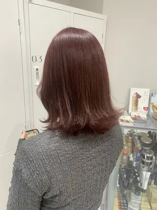 ミディアム カラー ヘアアレンジ ボブ /ニュアンス/ satomi🧸💖のヘアスタイル