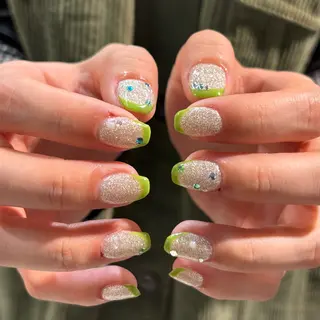 ネイル 個性派✴︎ジャケ写 ネイル🦋mire-のネイルデザイン