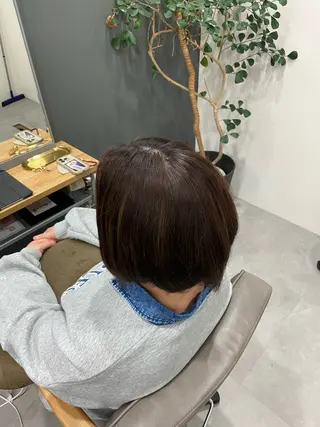ショート カラー ルプラボウ 沖  大雅のヘアスタイル