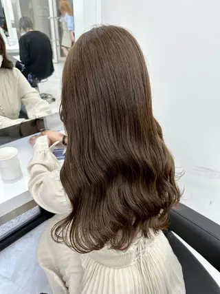 カラー ベージュ×レイヤー 🤎横浜/miu🤎のヘアスタイル