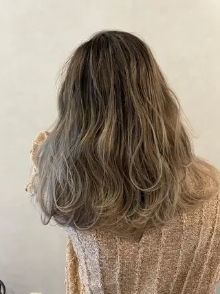 ロング カラー レイヤー/ウルフ ハイトーンhiroのヘアスタイル