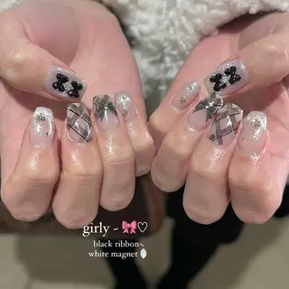 ネイル パラあり！フィルイン 美フォルムのネイルデザイン