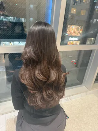 ロング コテ巻き風パーマ 🦋にこ🦋のヘアスタイル