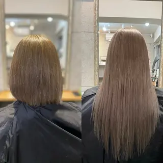 ショート カラー 💎ルフレ歌舞伎町 💎プルエクステのヘアスタイル