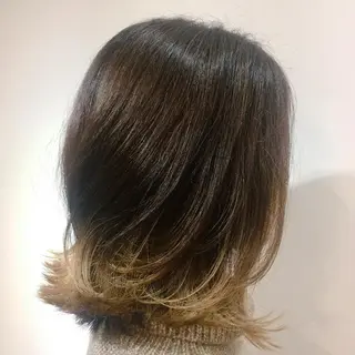 ミディアム カラー 髪質改善NO1🏅 小川 綾子のヘアスタイル
