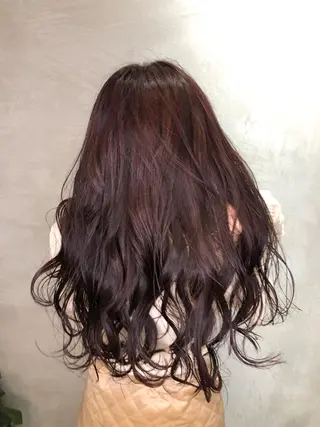 ロング カラー パーマ ヘアアレンジ 顔周りカット・相談 レイヤーも◎しずくのヘアスタイル