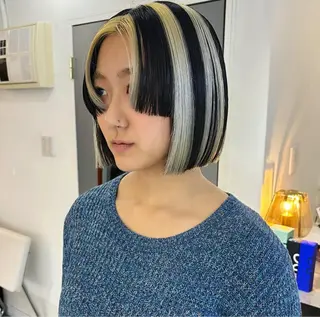 ミディアム カラー Rena✴︎トレンド ×スタンダードMIXのヘアスタイル