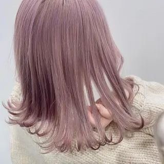 ミディアム カラー 💗🤍透明感カラー 🤍💗kanonのヘアスタイル