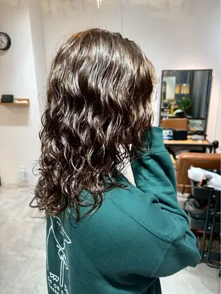 ミディアム パーマ 韓国系/ダブルカラー /トグチリンカのヘアスタイル