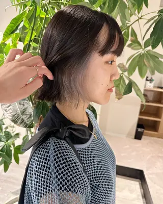 ショート カラー Chiho/ 博多/パーマ/ボブのヘアスタイル