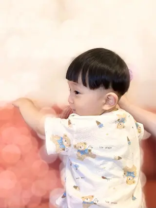 キッズ かぁちゃん 橋本のヘアスタイル