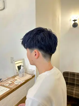 ショート カラー メンズ 水谷 優華のヘアスタイル
