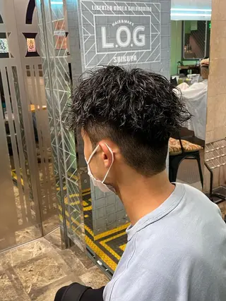 パーマ メンズ 渋谷/フェード/ 國分 翔のヘアスタイル