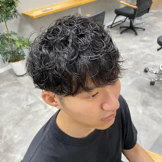 ショート メンズ 髙橋建太/ ニュアンスパーマ✂️のヘアスタイル