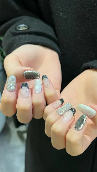 ネイル 韓国🩶Y2Kネイル 💫くれはのネイルデザイン