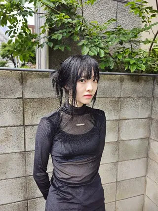 セミロング カラー OMA　 カタギシのヘアスタイル