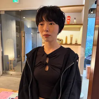 ショート ボブパーマ🥣KON コンナツミのヘアスタイル