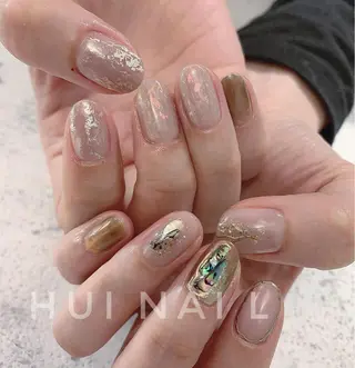 ショート めぐみのネイルサロン スタッフ練習のネイルデザイン