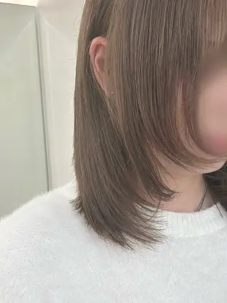 ミディアム ブリーチなしWカラー /レイヤー/セイナのヘアスタイル
