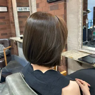 ミディアム カラー ボブ/レイヤーボブ/ 竹原湧太【LUAU】のヘアスタイル