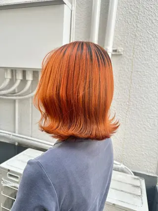 ミディアム 若山 敦のヘアスタイル