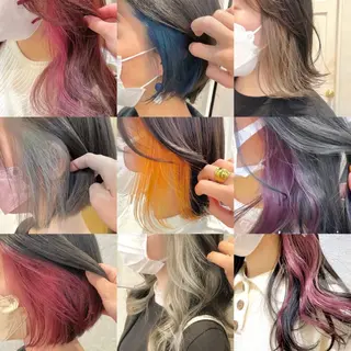 ミディアム レイヤーボブ縮毛矯正 韓国RINAのヘアスタイル