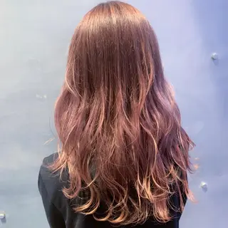 ロング カラー 地毛風ストレート/ 髪質改善/榎本流行のヘアスタイル