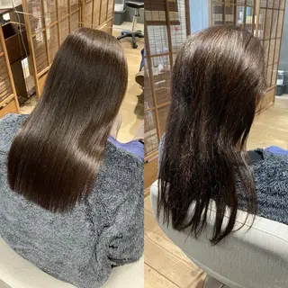 ロング 縮毛矯正・髪質改善専門店　髪屋こころ　東川口店所属・いばやし たかひろのヘアスタイル