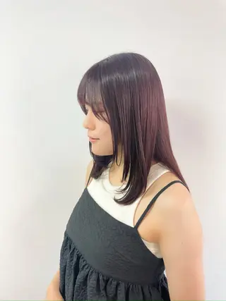 セミロング カラー 野町好花 レイヤー/髪質改善のヘアスタイル