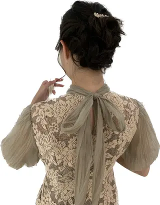 ロング ヘアアレンジ ミドウチ アヤカのヘアスタイル