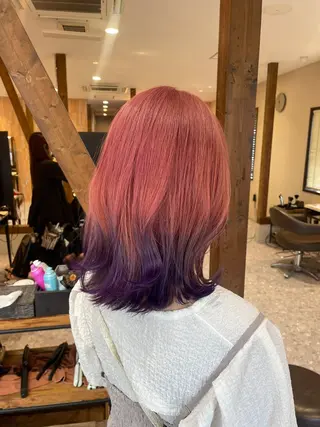 ミディアム カラー 髪質改善カラー🌈✨ 加藤 愛のヘアスタイル