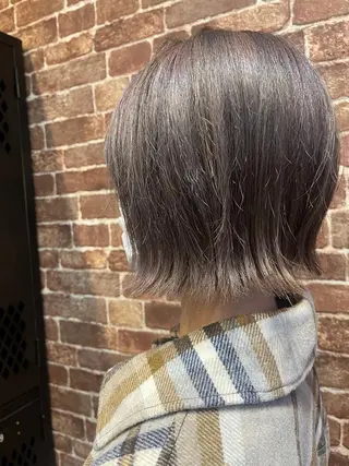 セミロング カラー パーマ ヘアアレンジ メンズ キッズ ネイル マツエク・マツパ アイブロウ 久木原 ゆりのヘアスタイル