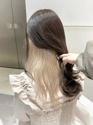 セミロング カラー 🩰透明感カラー♡ UTA🩰のヘアスタイル