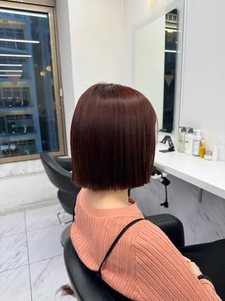 ミディアム カラー パーマ ヘアアレンジ メンズ キッズ 韓国系🇰🇷🩶 艶暗髪/MEIのヘアスタイル
