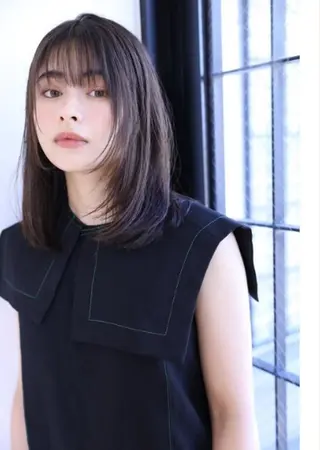 セミロング ボブ 西宮北口/みなみのヘアスタイル