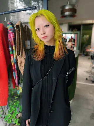 ロング カラー 🧡色落ちまで2度 楽しめる🧡ヨシキのヘアスタイル