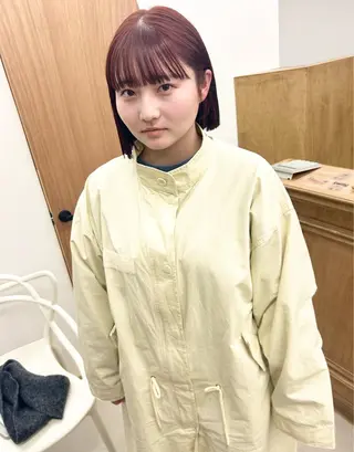 ショート カラー パーマ ヘアアレンジ 髪と音処　マトぺ所属・デザインカラー/ボブ ブリーチカラー/ユリのヘアスタイル