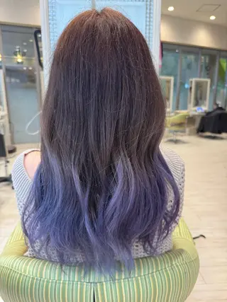 ロング 松尾 怜奈のヘアスタイル