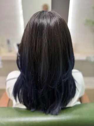 ミディアム カラー 縮毛矯正/ /関内/あべももこのヘアスタイル