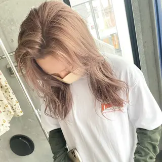 ミディアム ⭐️横浜ブリーチ特化 美容師 堤涼⭐️のヘアスタイル