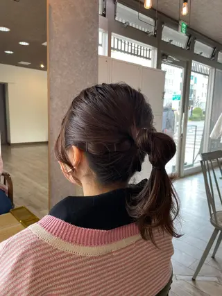 セミロング ヘアアレンジ 🫧ヒシダアキ taboo.i🫧のヘアスタイル