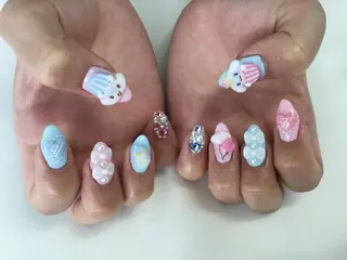 ネイル 💎🐰 saki. m 🐰💎のネイルデザイン